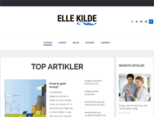 Tablet Screenshot of elle-kilde.dk